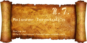 Meissner Terestyén névjegykártya